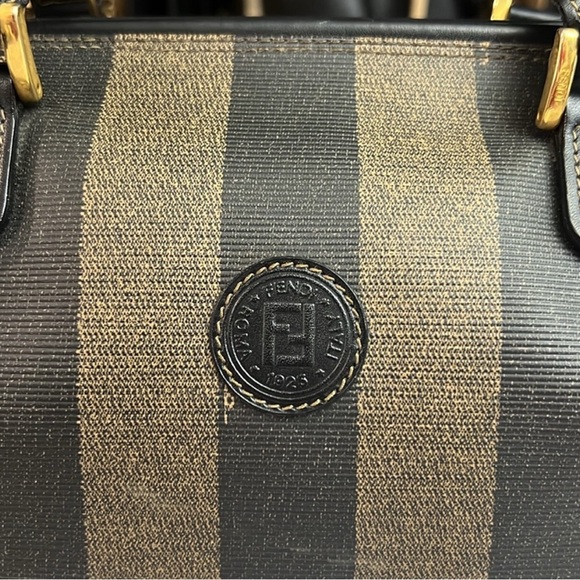 FENDI Pequin Boston Bag VINTAGE - Picture 3 of 17
